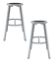 Picture of (2 Pack) NPS®   30" Titan Stool, Black Steel Seat, Grey Frame