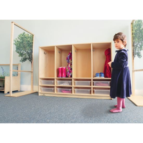 Picture of Toddler 8 Section Coat Locker With Trays