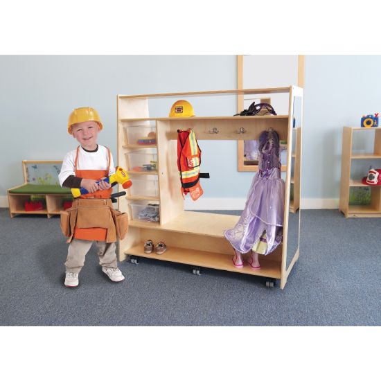 Picture of Mobile Dress-Up Center With Trays & Mirror
