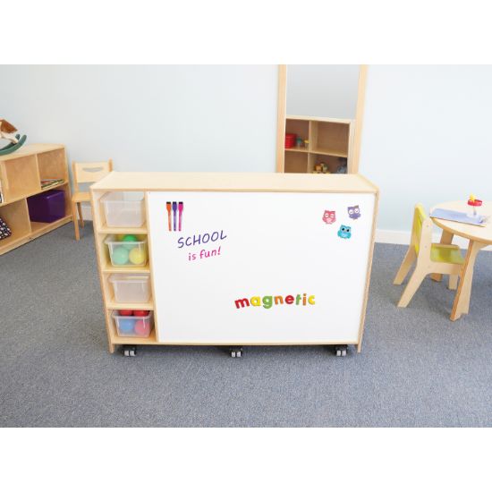 Picture of Magnetic Write And Wipe Mobile Cabinet
