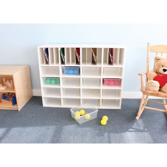 Picture of Whitney White Cubby Organizer Cabinet